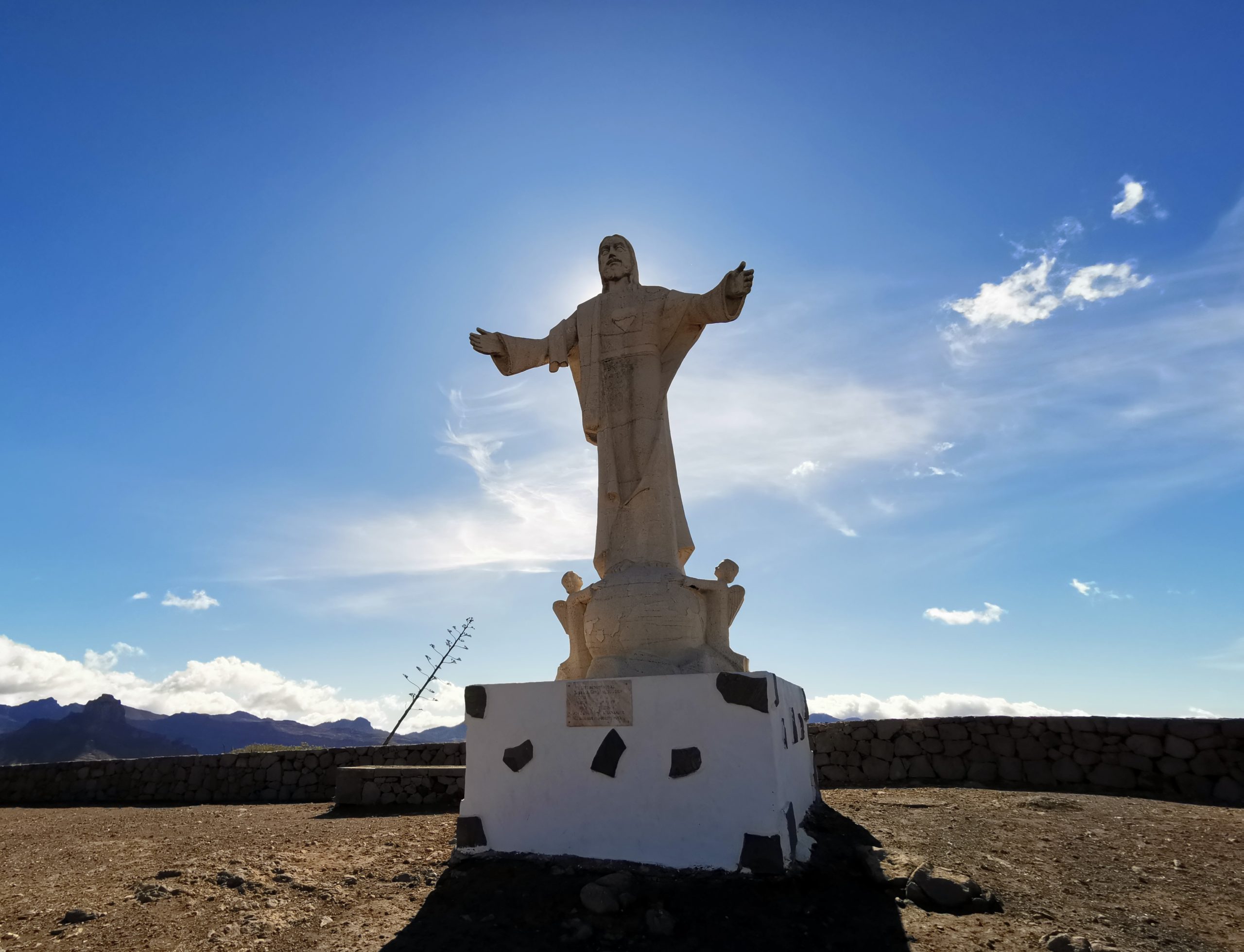 Jesus Christusstatue Artenara Gran Canaria