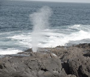 fauchender el Bufadero (Geysir) La Garita Gran Canaria