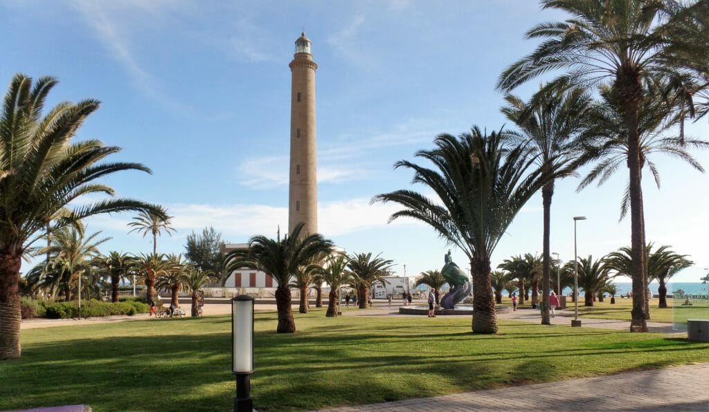 Das Wetter im Februar Gran Canaria 7 Leuchtturm von Maspalomas Gran Canaria