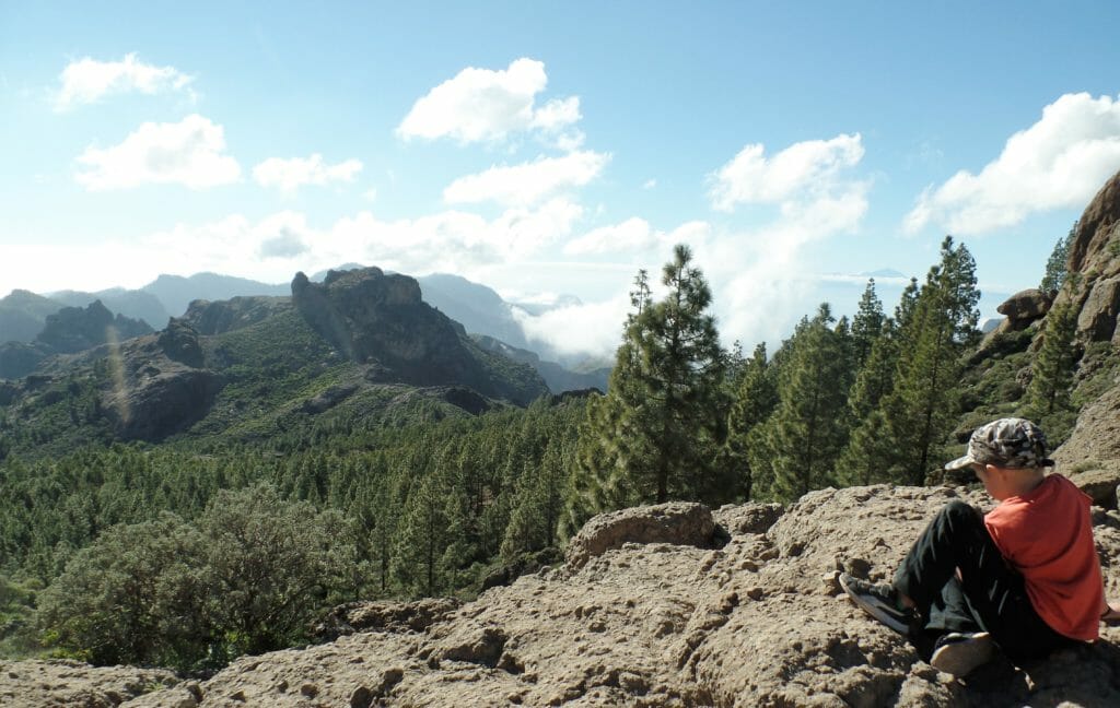 Das Wetter im Februar Gran Canaria 6 Sonniger Tag im Februar am Roque Nublo Gran Canaria
