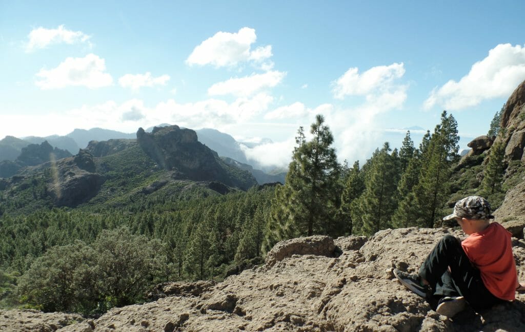 Sonniger Tag im Februar am Roque Nublo Gran Canaria