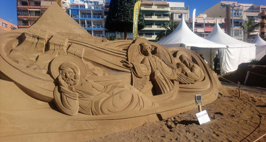 15 Weihnachts Sandkrippe Belèn Las Canteras Las Palmas de Gran Canaria