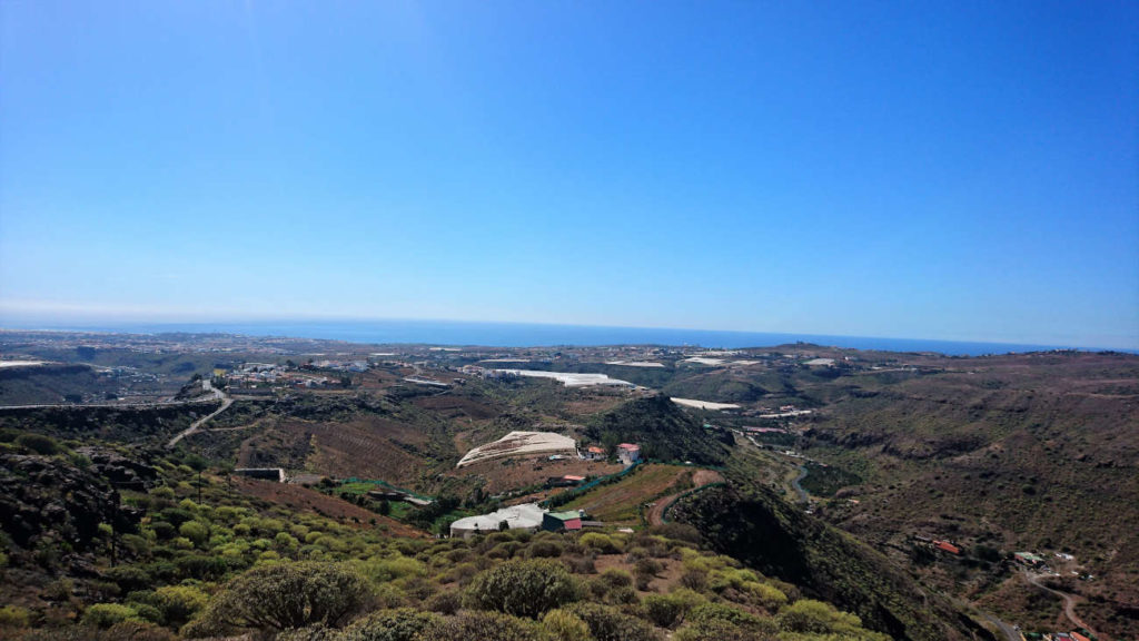 Oberhalbe von Maspalomas an der GC503 mit Blick auf die Küste