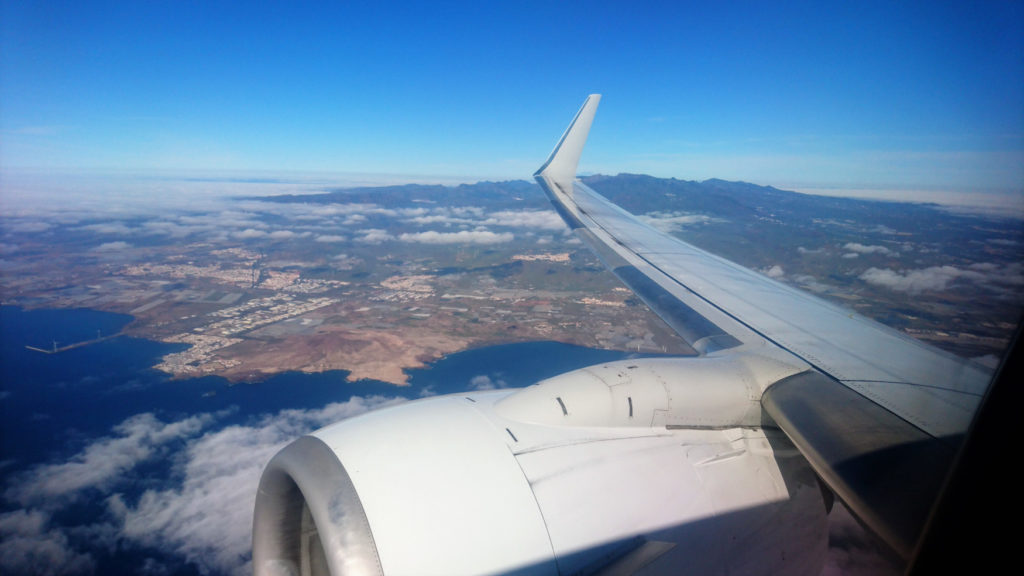 Landeanflug Gran Canaria