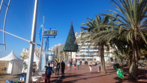 Sommerliches Weihnachtswetter 2017 bei 28 Grad in Las Palmas de Gran Canaria