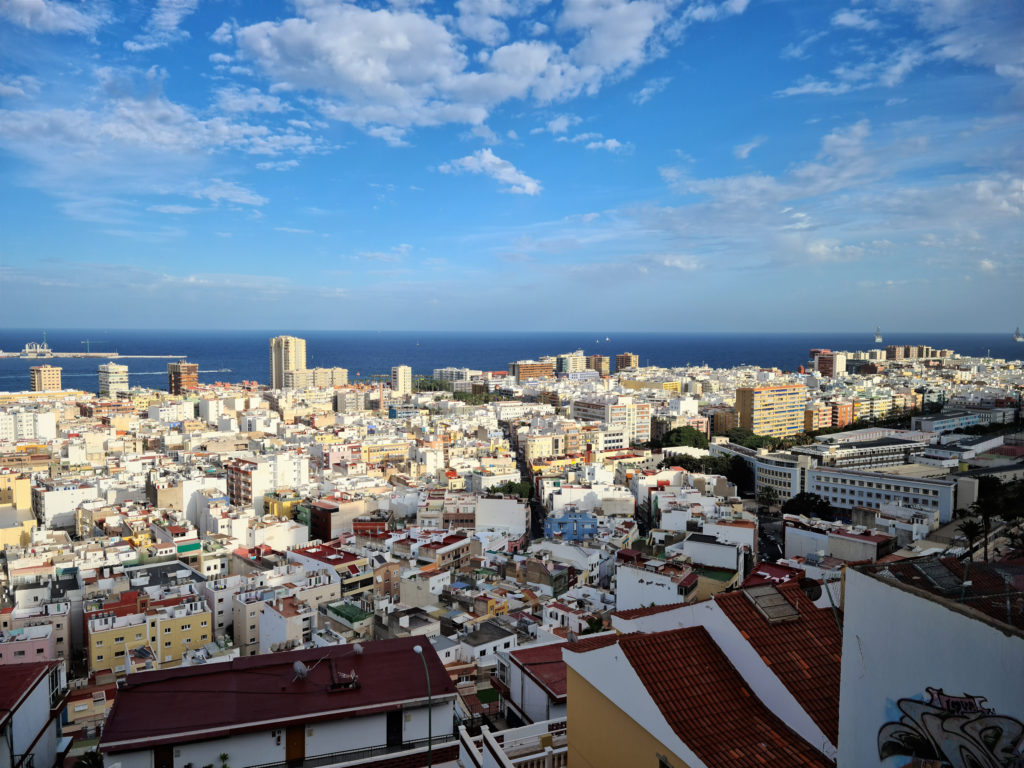 Ausblick am Aussichtpunkt Mirador de Schamann auf Las Palmas de Gran Canaria