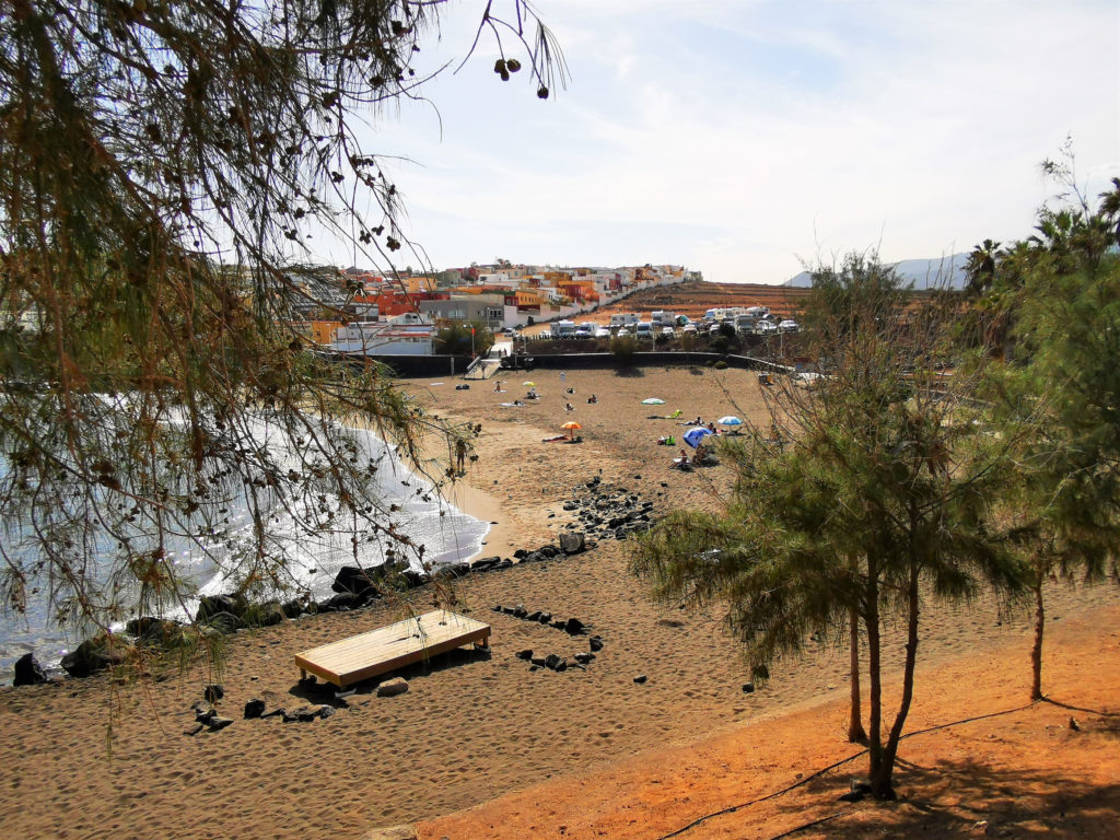 Sonnenmöglichkeite am Playa Hoya del Pozo Bandera Azul
