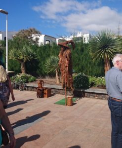 Straßenkünstler auf der Promenade in Playa del Inglés Gran Canaria