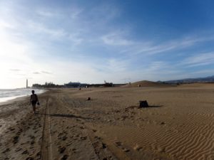 Langezogener Badestrand Playa de Maspalomas - Gran Canaria