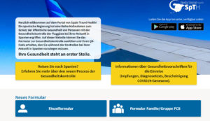 Der QR Code vom “Spain Travel Health” bleibt weiterhin zur Einreise gefordert