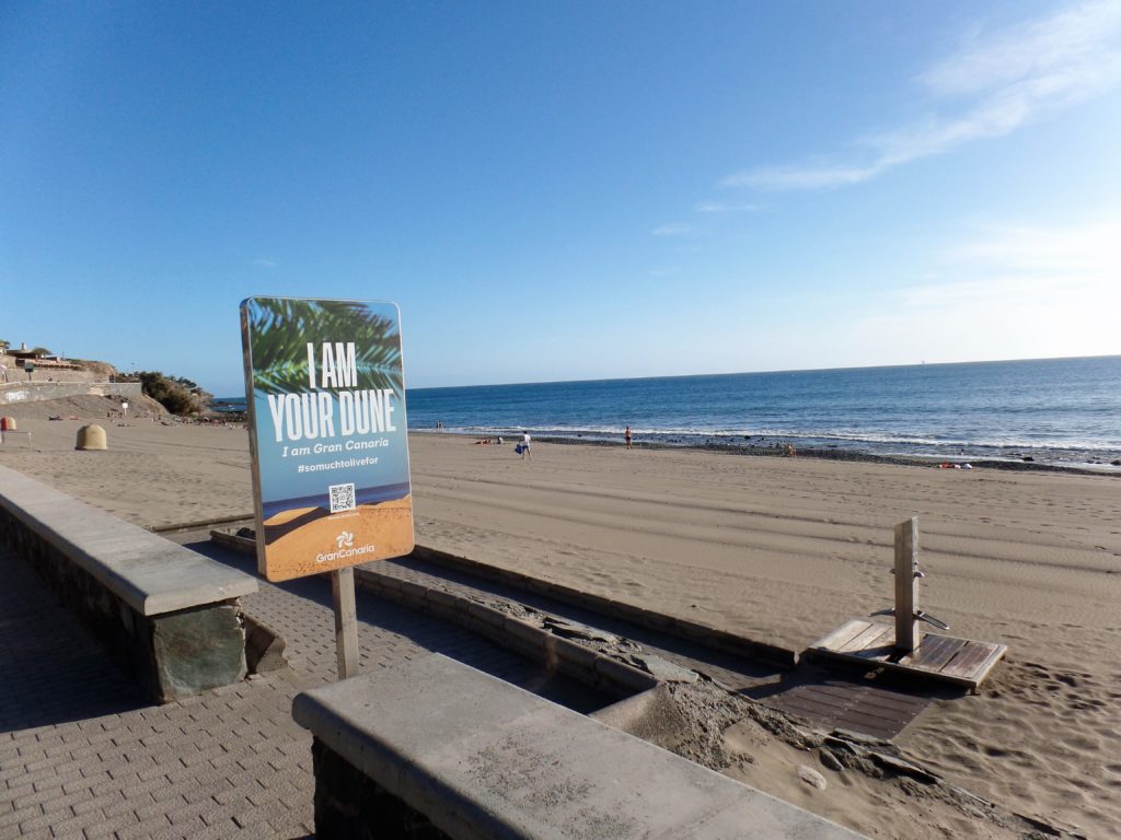Der Strand Playa de Meloneras 21 Rampe zum Strand Playa Meloneras