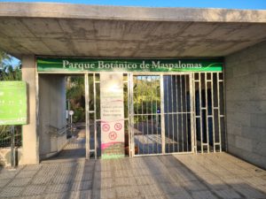 Eingang Parque Botánico de Maspalomas