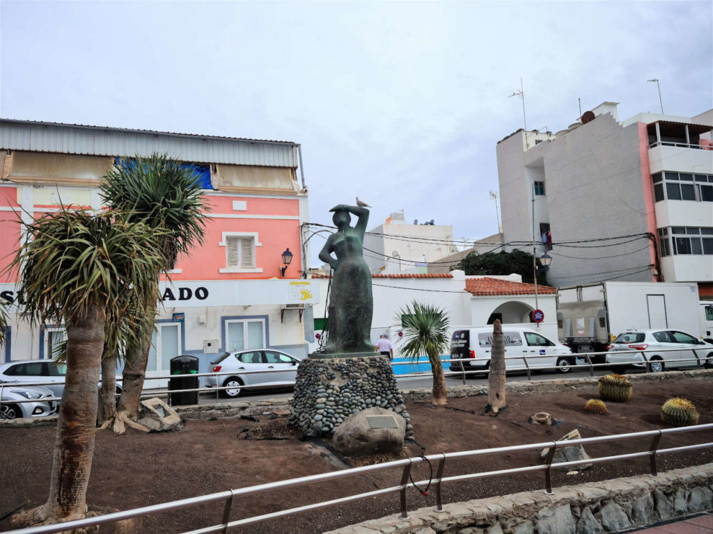 Kunst auf der Promenade am Playa Las Marañuelas Arguineguín