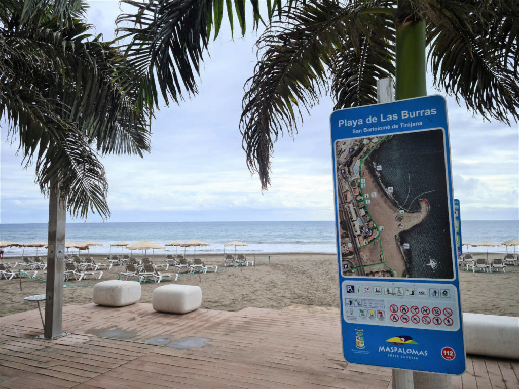 Playa de Las Burras an der Costa Canaria