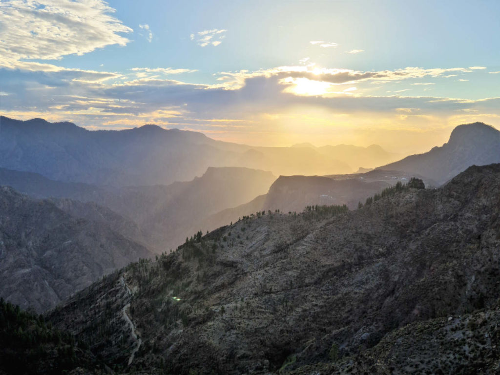 Ausflug zum Restaurant Mirador la Cilla 15 Berglandschaft von Gran Canaria