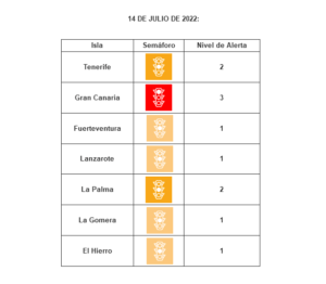 Corona Ampel Warnstufen Kanaren 14.07.2022