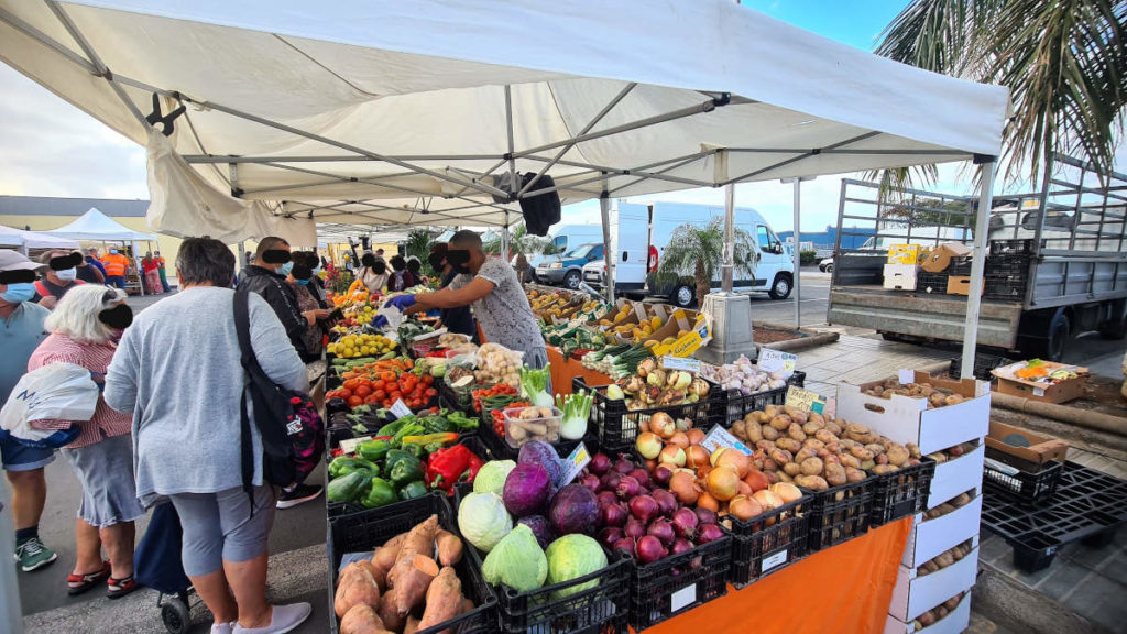 Frisches Obst & Gemüse auf dm Bauernmarkt San Fernando Gran Canaria