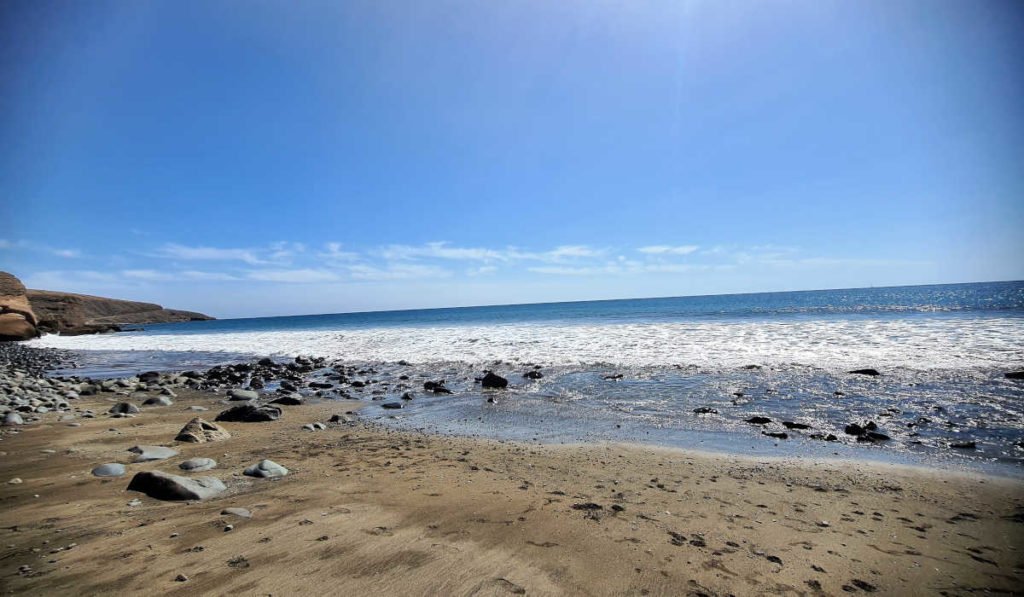 Bilderbuch Strand Playa del Llanillo Santa Agueda Gran Canaria