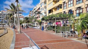 Paseo de Las Canteras Richtung La Puntilla in Las Palmas de Gran Canaria
