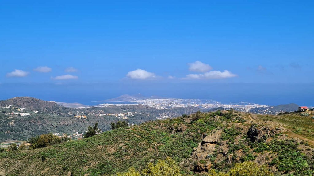 Ausblick vom Mirador de Las Tres Piedras auf Las Palmas de Gran Canaria