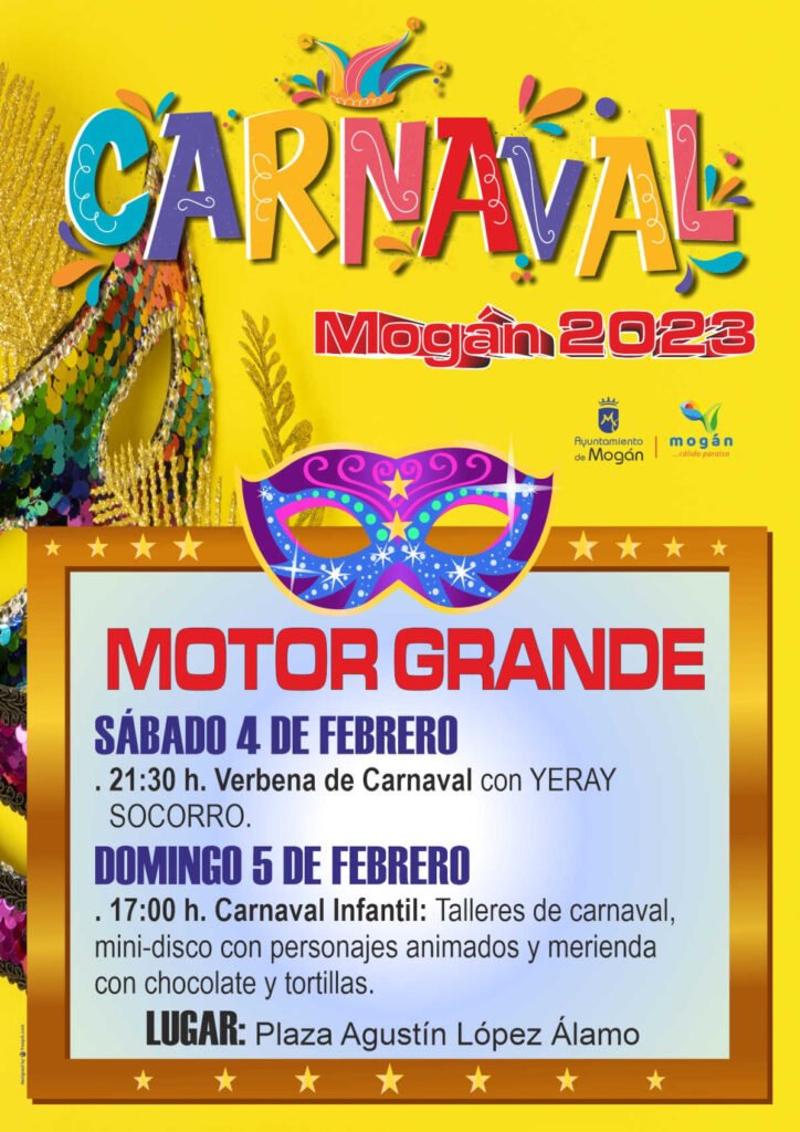 Termine Karneval Gemeinde Mogán Motor Grande 2023