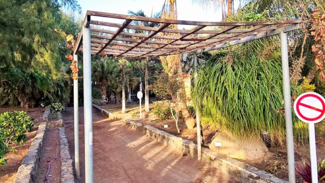 Einbandstraßen System im Parque Botánico de Maspalomas