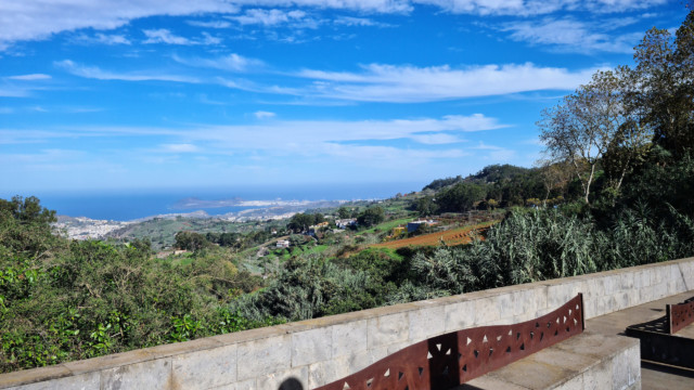 Panoramablick am Aussichtspunkt Mirador de Las Pellas Firgas